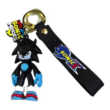 Sonic Heroes Black 3D Keychain (RK-111, MOQ-3)