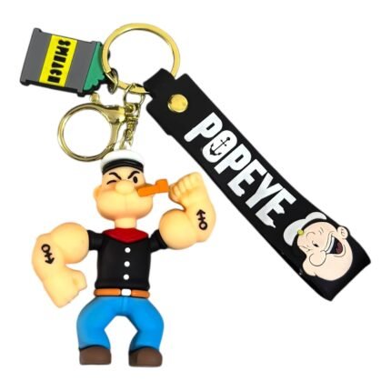 Popeye 3D Cartoon Character Keychain (RK-154, MOQ-3)