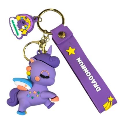 Purpul Unicorn 3D Keychain (RK-165, MOQ-3)