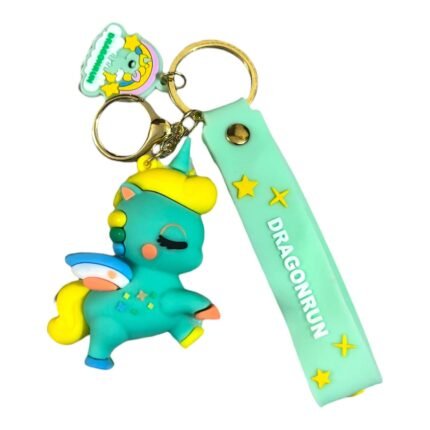 Green Unicorn 3D Keychain (RK-166, MOQ-3)