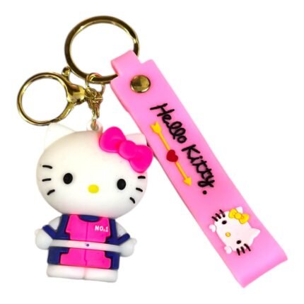 Cute Hello Kitty 3D Cartoon Character Keychain (RK-225, MOQ-3)