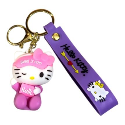 Cute Hello Kitty 3D Cartoon Character Keychain (RK-226, MOQ-3)
