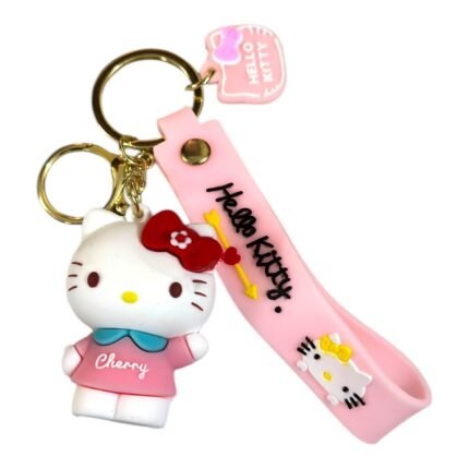 Cute Hello Kitty 3D Cartoon Character Keychain (RK-231, MOQ-3)