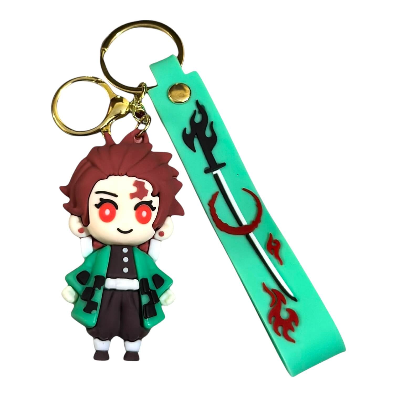 CK-257 Demon Slayer Anime 3D Tanjiro Keychain (RK-257, MOQ-3) - Image 1