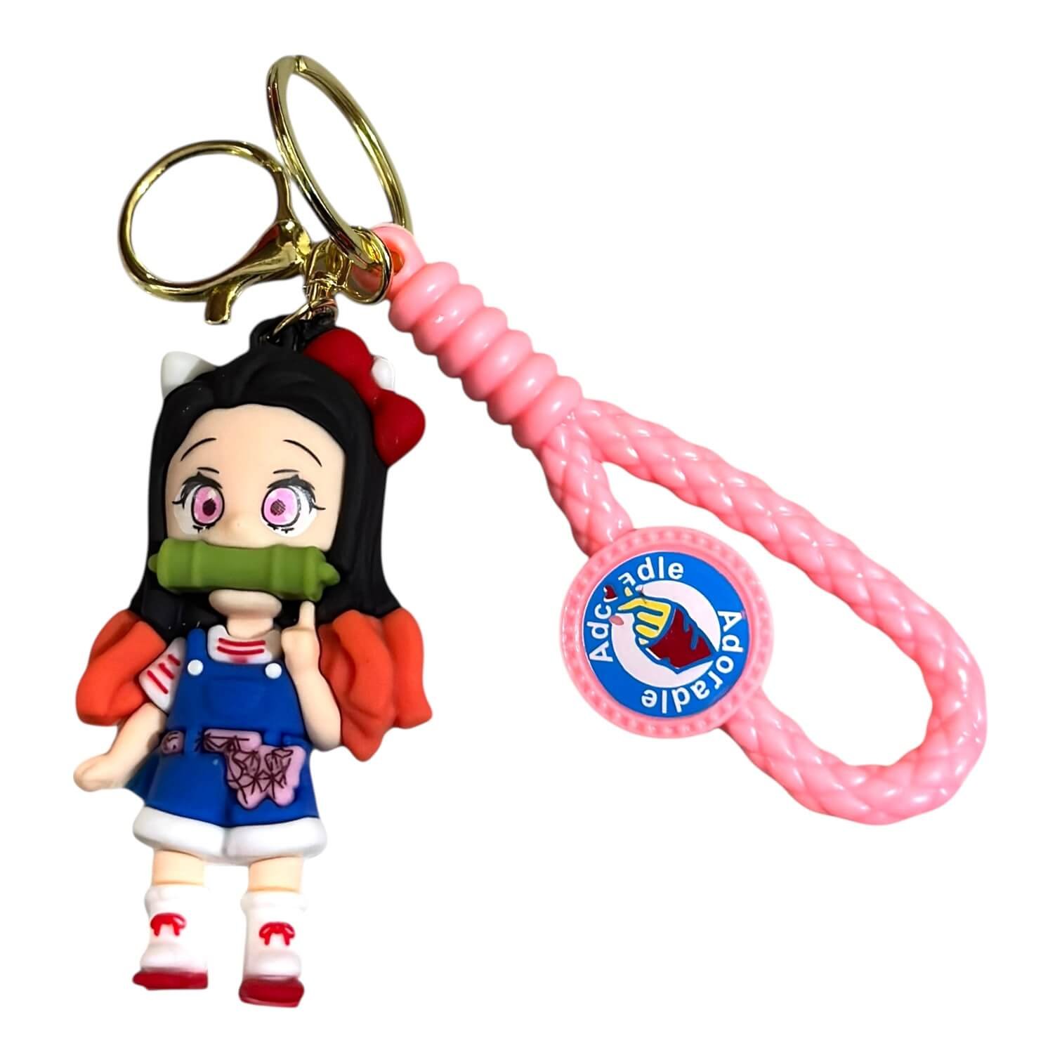 CK-263 Demon Slayer Anime 3D Nezuko Keychain (RK-263, MOQ-3) - Image 1
