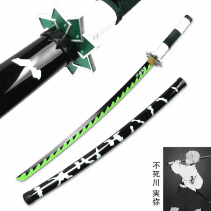 Demon Slayer AnimeSanemi 104 cm Wooden Katana Sword