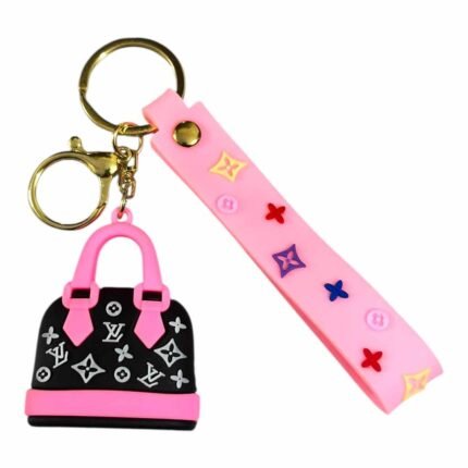 Pink Louis Vuitton Inspired Mini Handbag 3D Keychain (RK-139, MOQ-3)