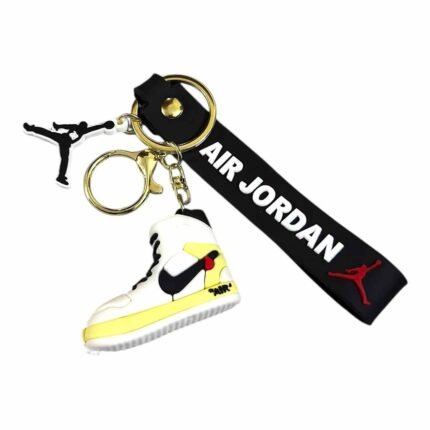 white Air Jordan Shoes 3D Keychain (RK-149, MOQ-3)
