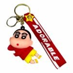Red Shinchan 3D Cartoon Character Keychain (RK-204, MOQ-3)