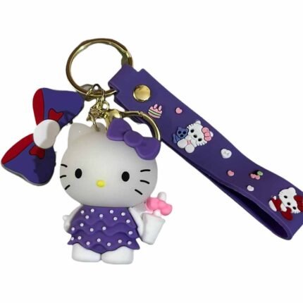 Cute Hello Kitty 3D Cartoon Character Keychain (RK-216, MOQ-3)