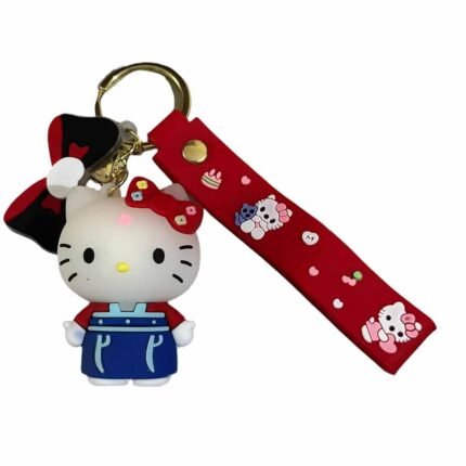 Cute Hello Kitty 3D Cartoon Character Keychain (RK-219, MOQ-3)