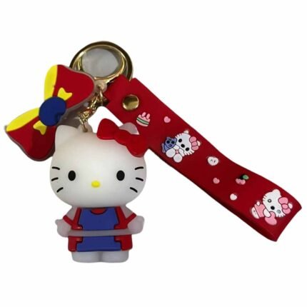 Cute Hello Kitty 3D Cartoon Character Keychain (RK-221, MOQ-3)
