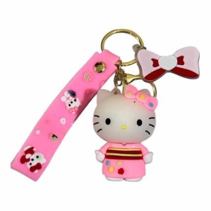 Cute Hello Kitty 3D Cartoon Character Keychain (RK-222, MOQ-3)