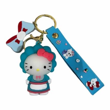 Cute Hello Kitty 3D Cartoon Character Keychain (RK-223, MOQ-3)
