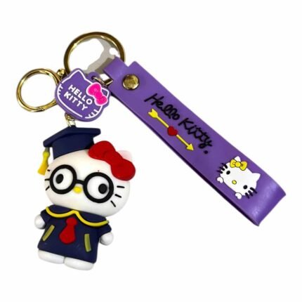 Cute Hello Kitty 3D Cartoon Character Keychain (RK-228, MOQ-3)