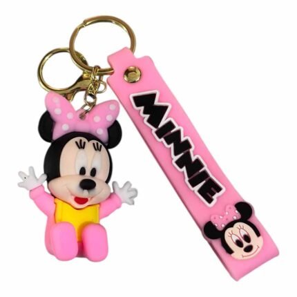 Minnie 3D Cartoon Character Keychain (RK-233, MOQ-3)