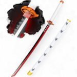 Demon Slayer Anime Rengoku Kyojuro white 104 cm Wooden LED Katana Sword