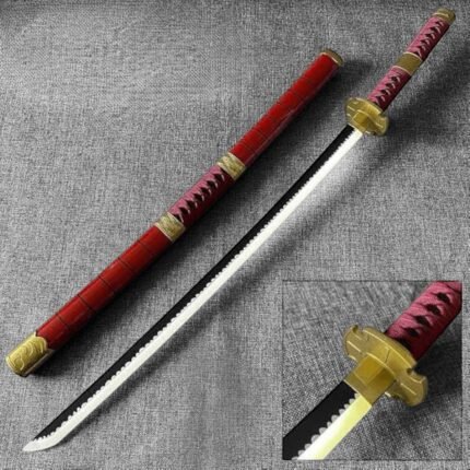 One Piece Anime Roronoa Zoro Sandai Kitetsu 104 cm Wooden LED Katana Sword