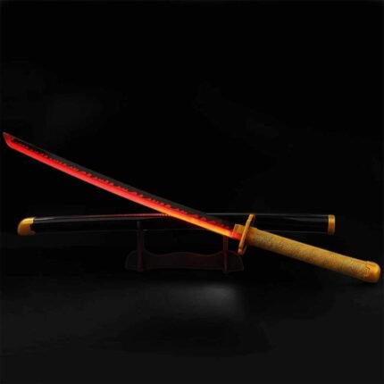 Demon Slayer Anime Yoriichi 104 cm Wooden LED Katana Sword