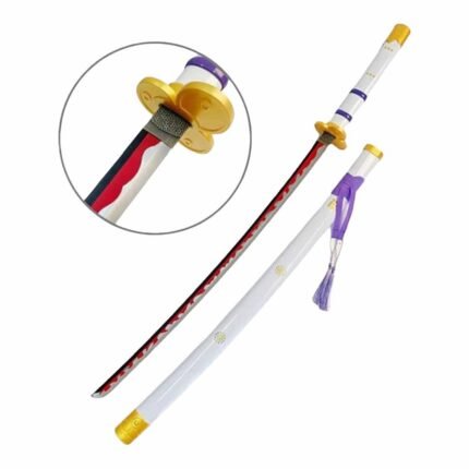 One Piece Anime Roronoa Zoro Enma White 104 cm Wooden Katana Sword - KS-01