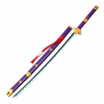 One Piece Anime Roronoa Zoro Enma Purple 104 cm Wooden Katana Sword - KS-09