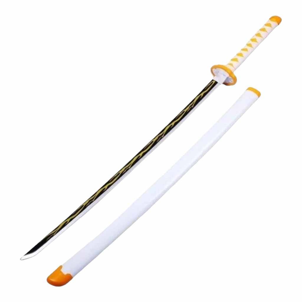 KS-12 Demon Slayer Anime Zenitsu 104 cm Wooden Katana Sword - KS-12 - Image 1