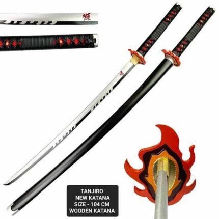 Demon Slayer Anime Tanjiro 104 cm Wooden Katana Sword - KS-16