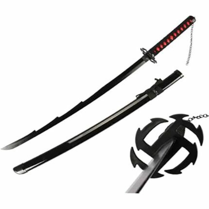 Bleach Anime Ichigo Kurosaki Zangetsu 104 cm Wooden Katana Sword - KS-17