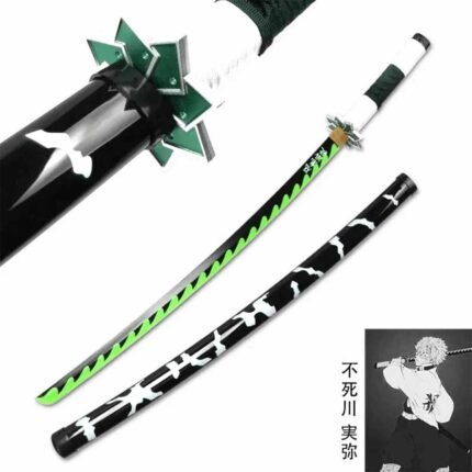 Demon Slayer AnimeSanemi 104 cm Wooden Katana Sword