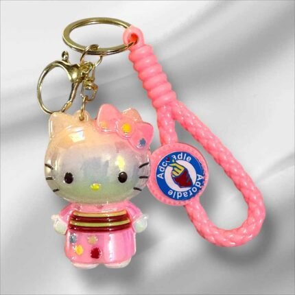 Hello Kitty (Pink) PVC Shinning Premium 3D Keychain(PK-10, MOQ-3)