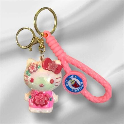 Hello Kitty (Pink Bow) PVC Shinning Premium 3D Keychain(PK-11, MOQ-3)