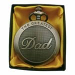 The Greatest Dad Pocket Watch Metallic Keychain - PW-03