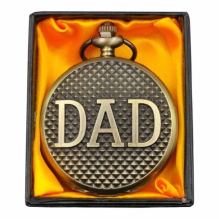 Dad Pocket Watch Metallic Keychain Style 2 - PW-06