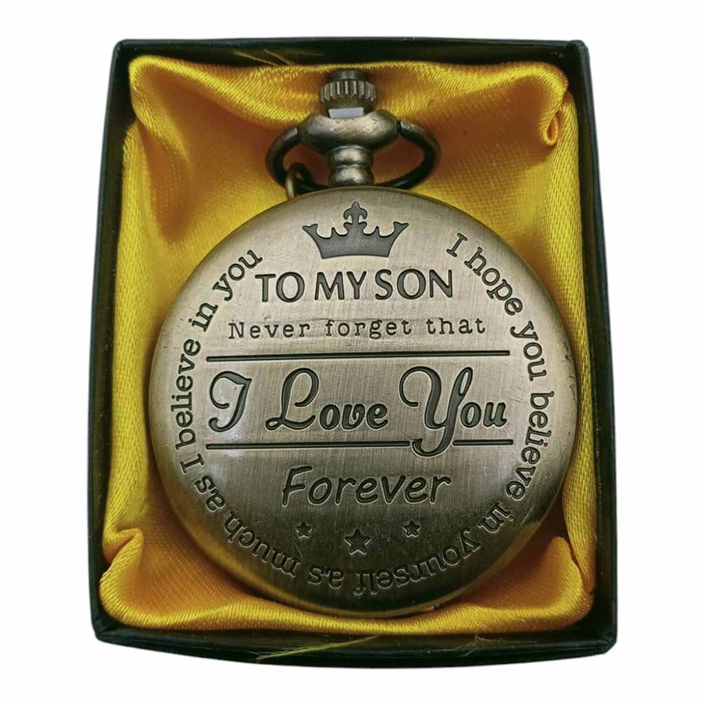 PW-07 Son Pocket Watch Metallic Keychain - PW-07 - Image 1