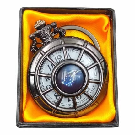 Game of Thrones Black Colored Pocket Watch Metallic Keychain - PW-111