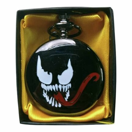 Venom Pocket Watch Metallic Keychain - PW-112