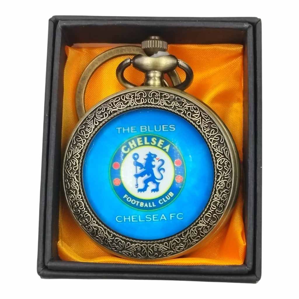 PW-122 Chelsea Pocket Watch Metallic Keychain - PW-122 - Image 1