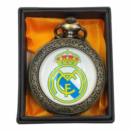 Real Madrid Pocket Watch Metallic Keychain - PW-123
