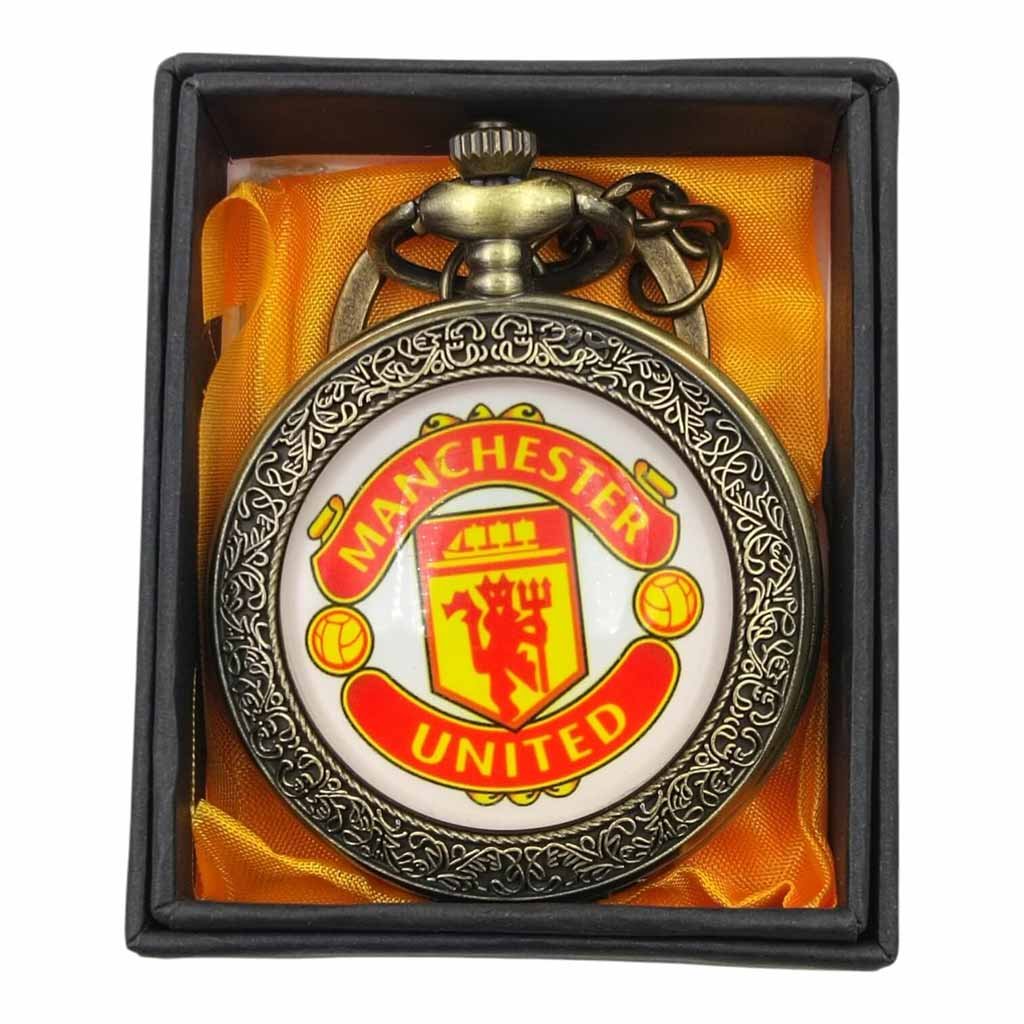 PW-124 Manchester Pocket Watch Metallic Keychain - PW-124 - Image 1