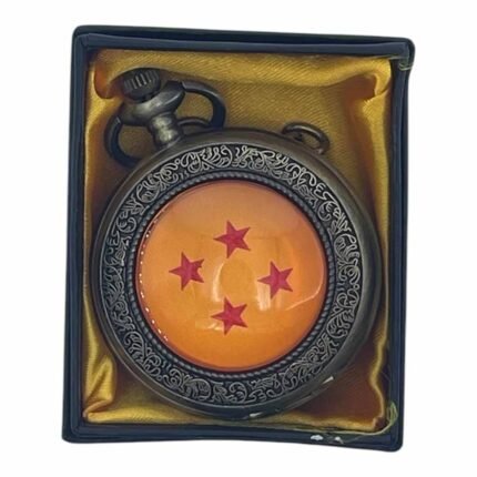 Naruto Ball Colored Pocket Watch Metallic Keychain - PW-129