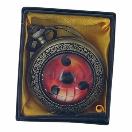Naruto Sharingan Pocket Watch Metallic Keychain - PW-130