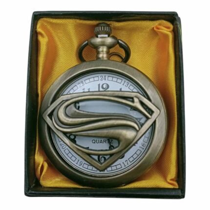 Superman Pocket Watch Metallic Keychain Style1 - PW-23
