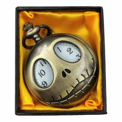 Skull Pocket Watch Metallic Keychain Style3 - PW-32