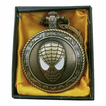 Spiderman Pocket Watch Metallic Keychain Style1 - PW-33