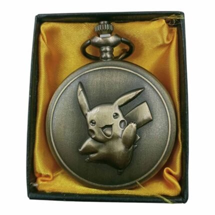 Pikachu Pocket Watch Metallic Keychain - PW-34