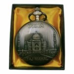 Taj Mahal Pocket Watch Metallic Keychain - PW-54