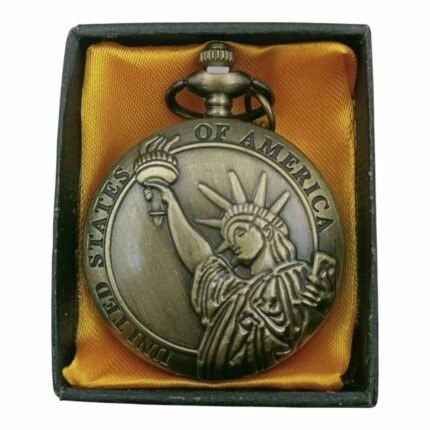 USA Pocket Watch Metallic Keychain - PW-57