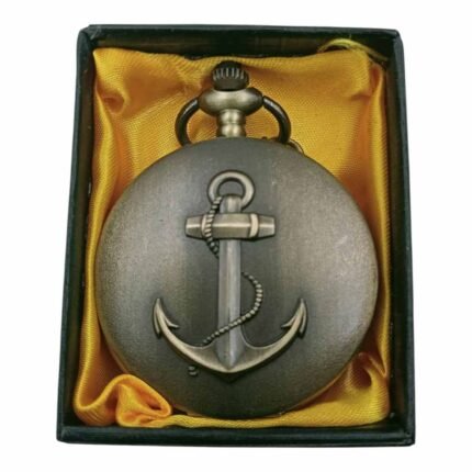 Anchor Pocket Watch Metallic Keychain - PW-66
