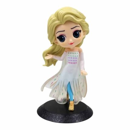 Princess Frozen Elsa White Dress Q Posket Action Figure (15cm) - QP-76