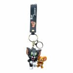 Tom & Jerry Cartoon 3D Tom and Jerry Keychain – Anime Accessory for Bags, Keys, Backpacks (Style1) - RK-11
